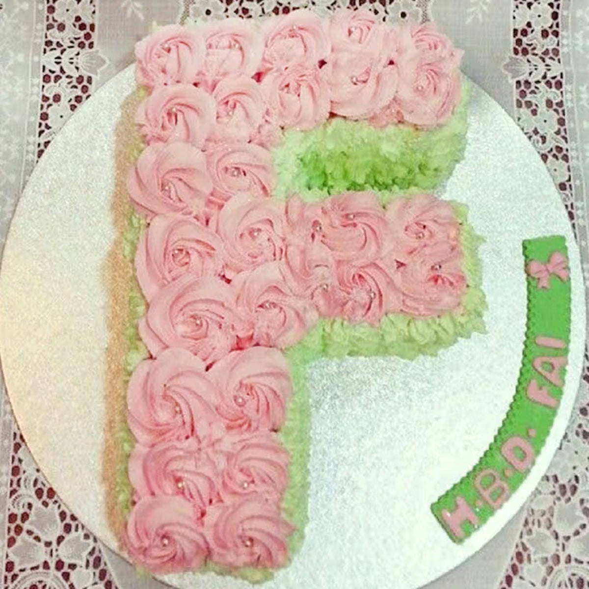 Fantastic F Alphabet Cake