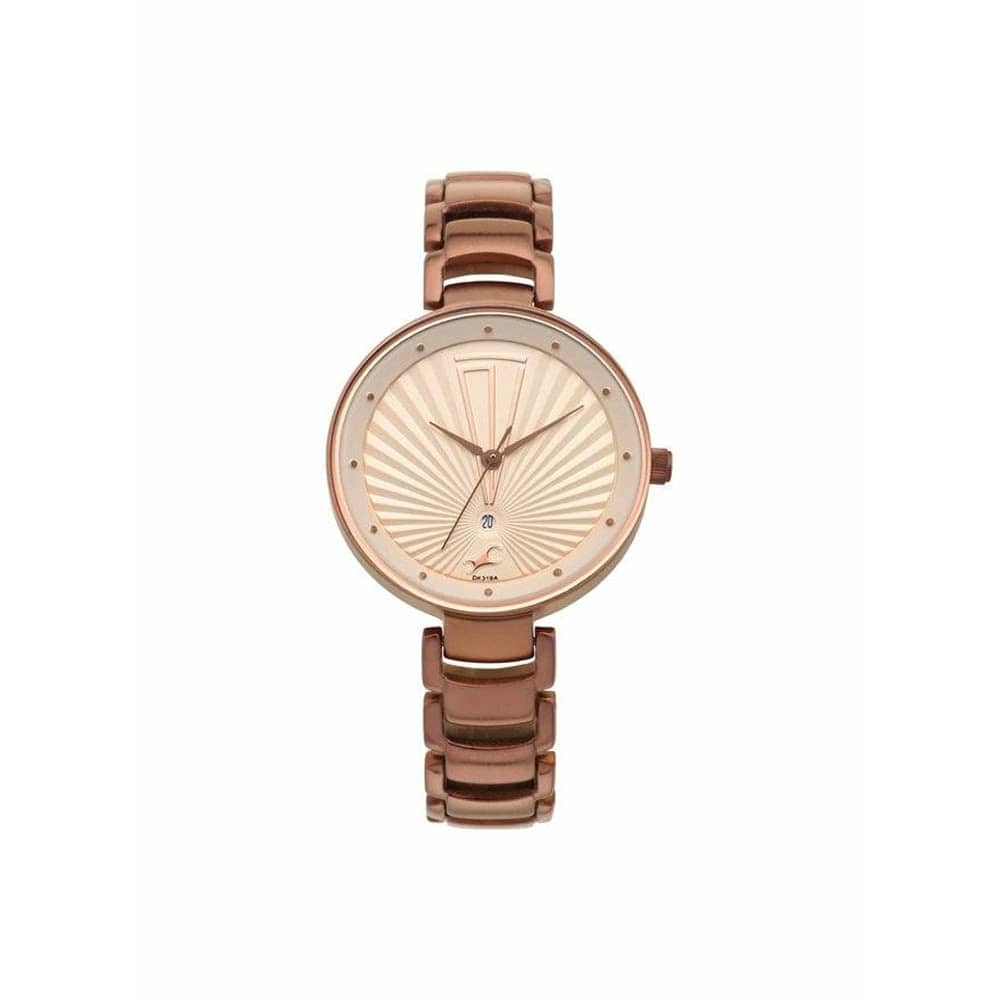 Fastrack Ruffles Analog Beige Dial Women's Watch-6216QM01/NR6216QM01