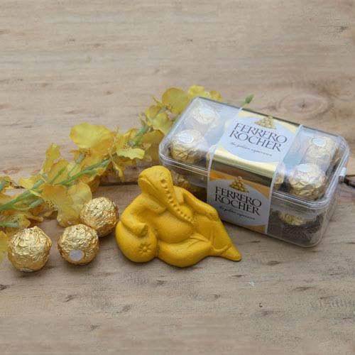 Ferrero Rocher boxes with Ganesh Idol