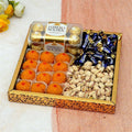 Ferrero Rocher With Laddu & Pista IN a Thali