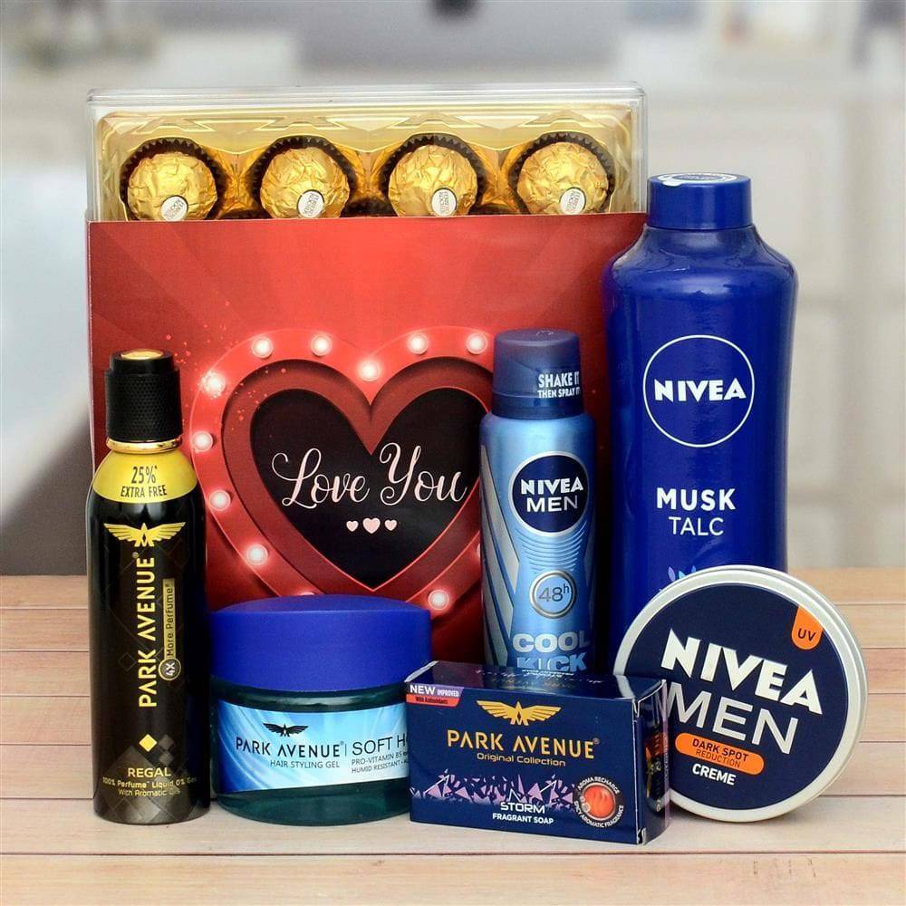 Ferrero Rocher With Mens Care Hamper