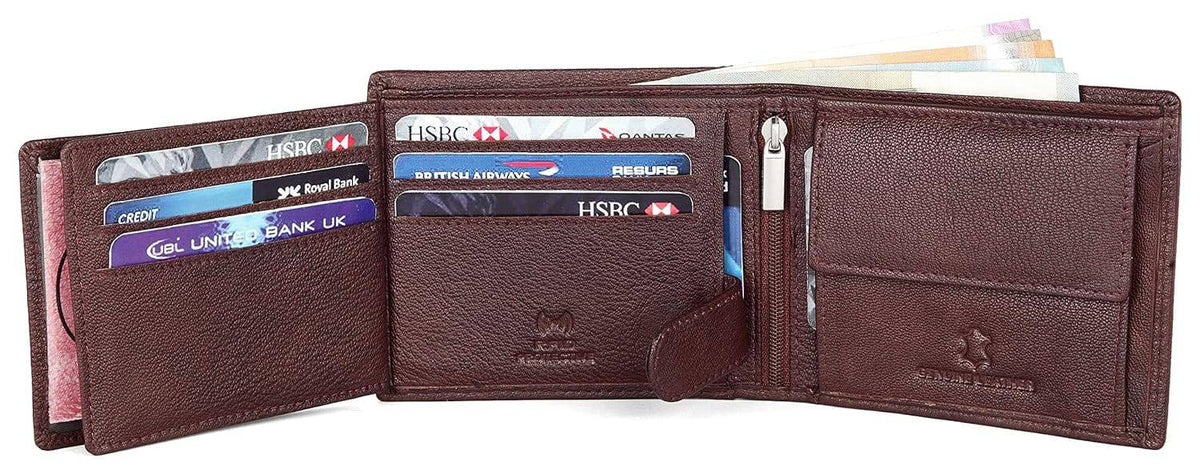 Gift Hamper for Men I Leather Wallet & Belt Combo Gift Set I Gift for Friend, Boyfriend,Husband,Father, Son etc (New Bombay Brown)