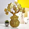 Golden Feng Shui Money Tree for Prosperity & Wealth