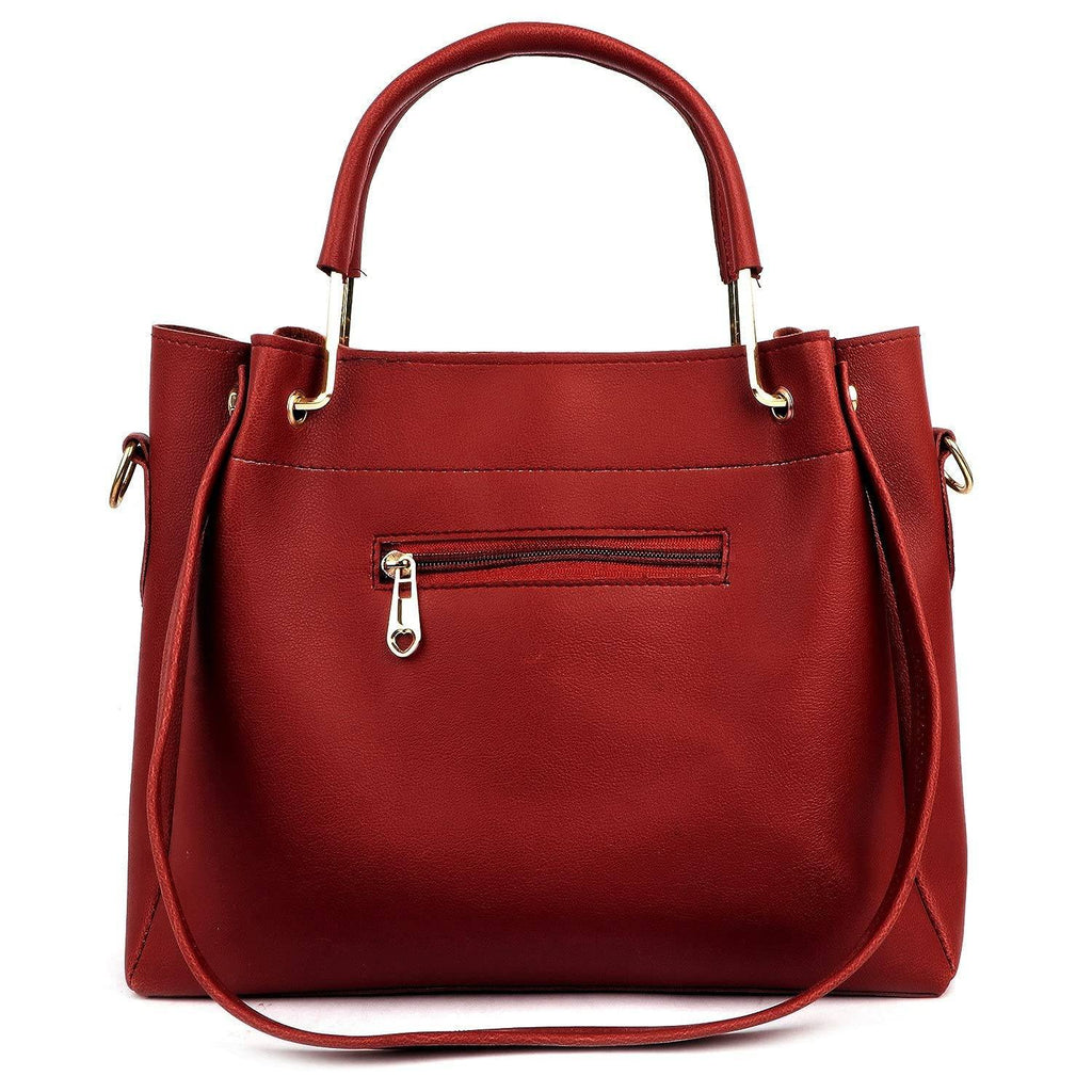 Handbag For Women And Girls Combo Set Of 3 (Maroon_Diamond_FGO-517)