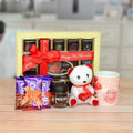 Handmade Chocolates With Mug & Teddy Hamper
