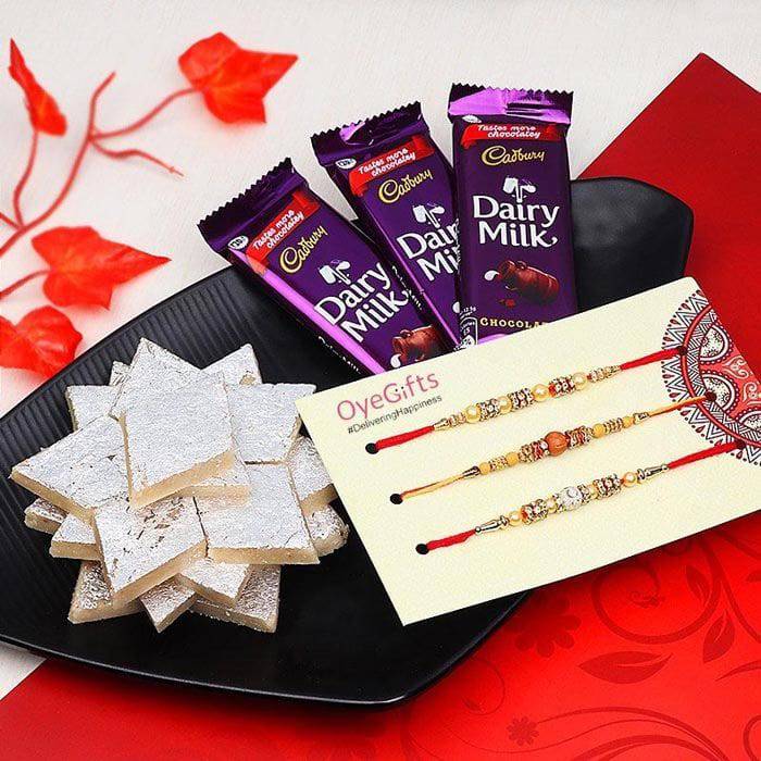 Kaju katli  with Dairy Milk Rakhi Combo