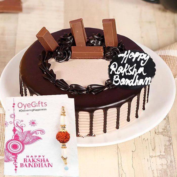Kitkat Cake With Rakhi Combo