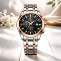LuxeChrono Orion Two-Tone Chronograph Watch