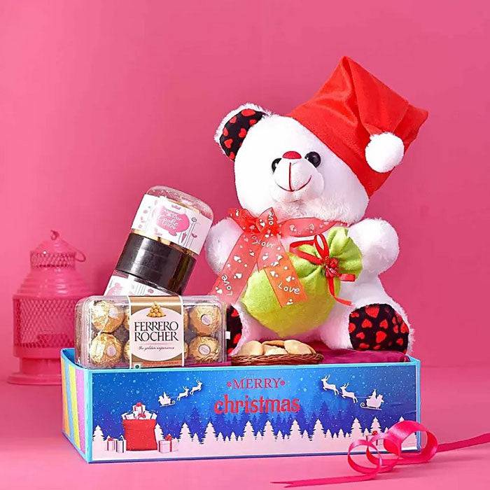 Merry Christmas Teddy Hamper