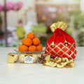 Motichoor Laddoo With Ferrero Rocher and Kaju Gift Hamper