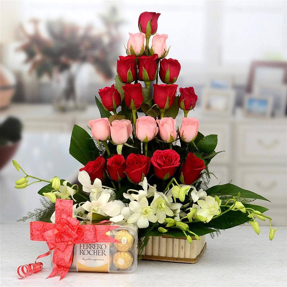 Multi-colour Flowers and Chocolate