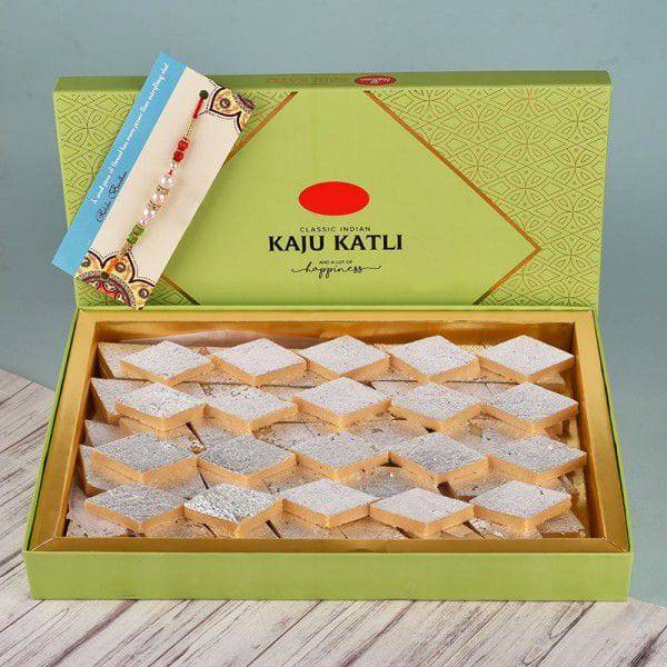 Pearl Rakhi N Kaju Katli