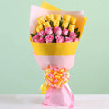 Ravishing Pink & Yellow Roses Bouquet
