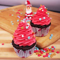 Red Christmas Cupcakes