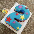 Sparkle Second Number Birthday Cake