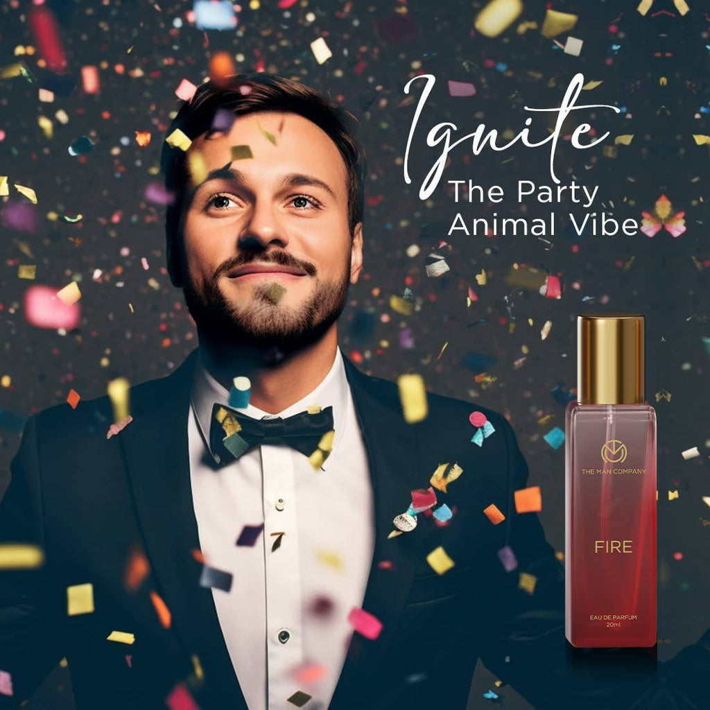 Specially Curated Perfume Gift Set for Men 4*20ml - A Gentleman’s Moods | Premium Long-Lasting Fragrance | Luxury EAU DE Parfum | Night For Date | Blanc For Office | Fire For Party | Oud For Outing