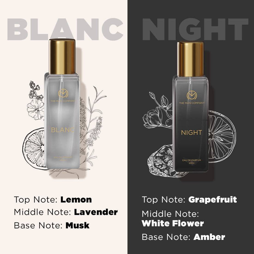 Specially Curated Perfume Gift Set for Men 4*20ml - A Gentleman’s Moods | Premium Long-Lasting Fragrance | Luxury EAU DE Parfum | Night For Date | Blanc For Office | Fire For Party | Oud For Outing