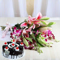 Stylish Lily Cake Combo