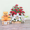 Tempting Rochers Teddy With Blooms