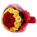 Yellow With A Red Heart
